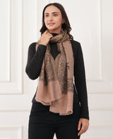Lord Ganesha Heirloom cashmere wool stole with zari