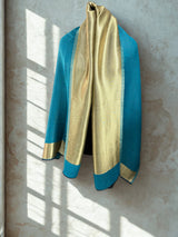 Turquoise moonlight reversible with border