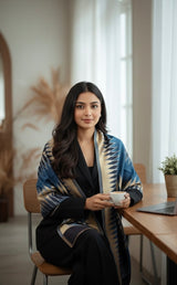 Ikat zari reversible