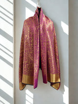 Reversible self zari stole