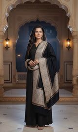 Stole with zari border