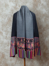 Black / Grey reversible with baraat border
