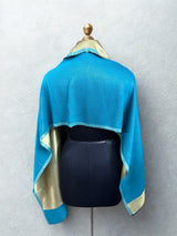 Turquoise moonlight reversible with border