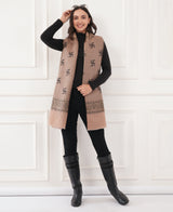 Lord Ganesha Heirloom cashmere wool stole with zari