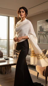 Stole with zari border