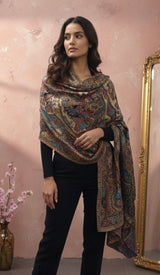 Heavy moonlight woven shawl