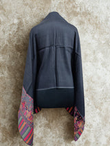 Black / Grey reversible with baraat border