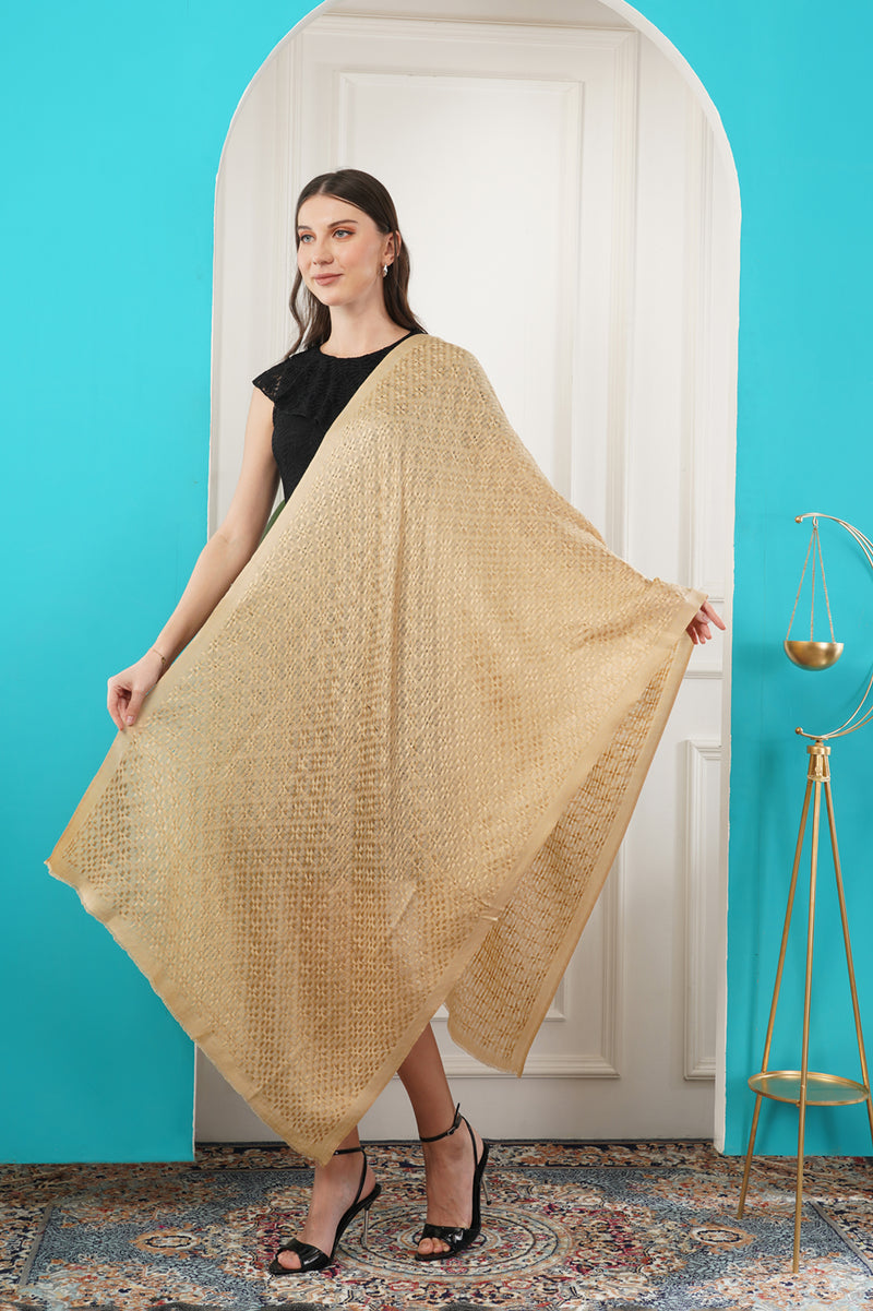 Basket Weave Cashmere stole