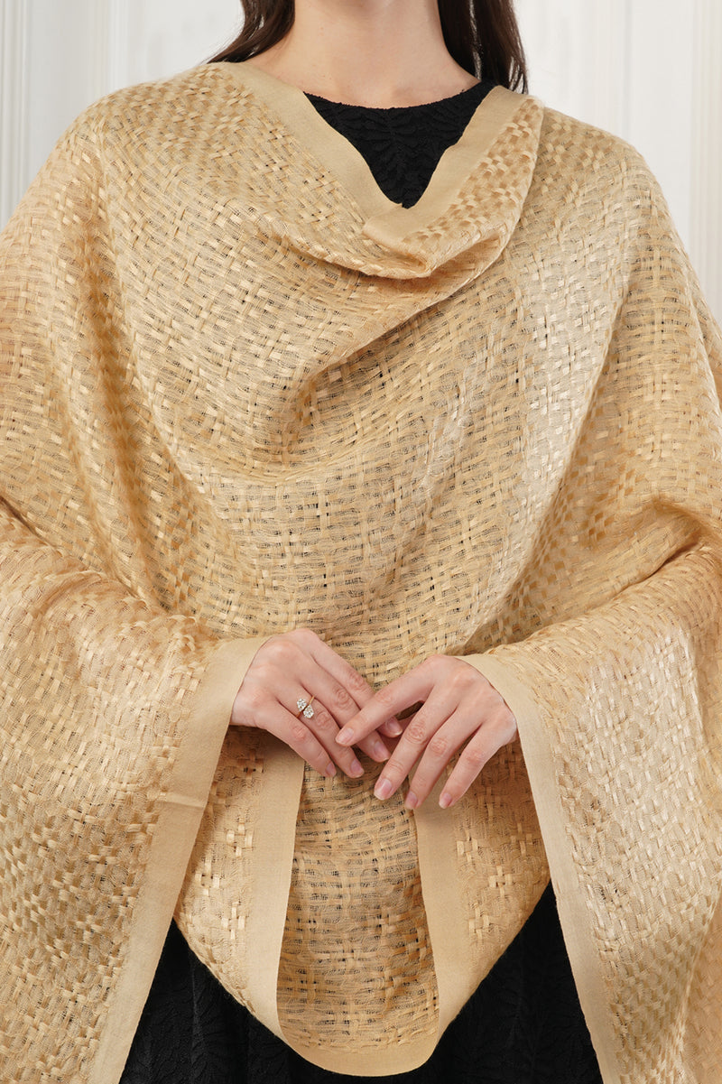 Basket Weave Cashmere stole