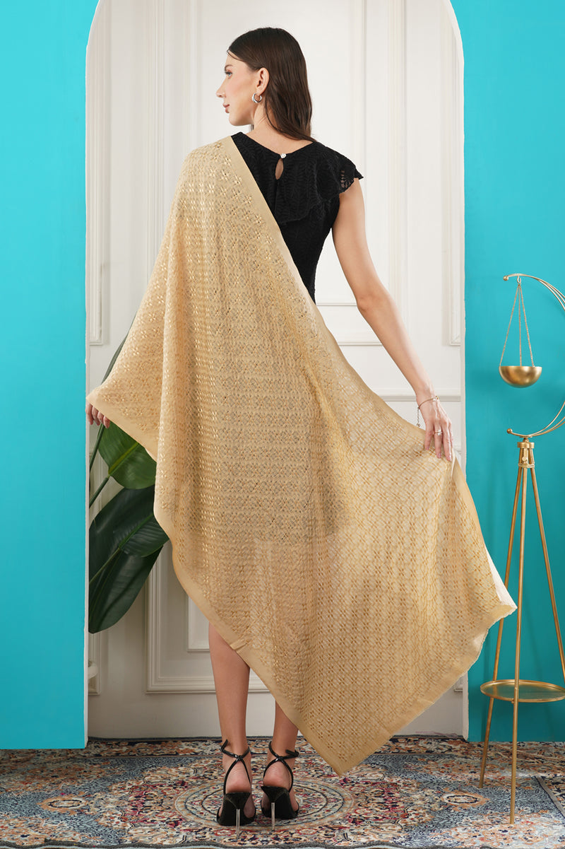 Basket Weave Cashmere stole