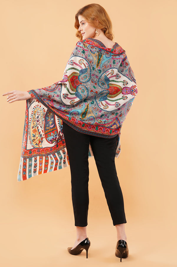 Paisley kalamkari stole