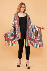 Paisley kalamkari stole
