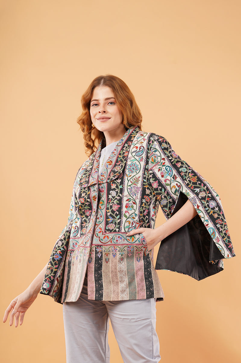 Kalamakari stripes jacket