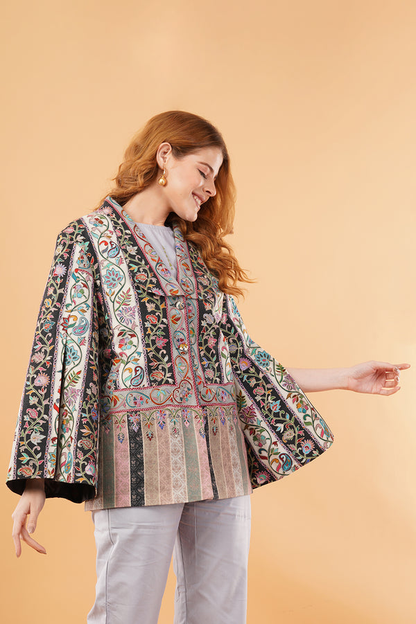 Kalamakari stripes jacket
