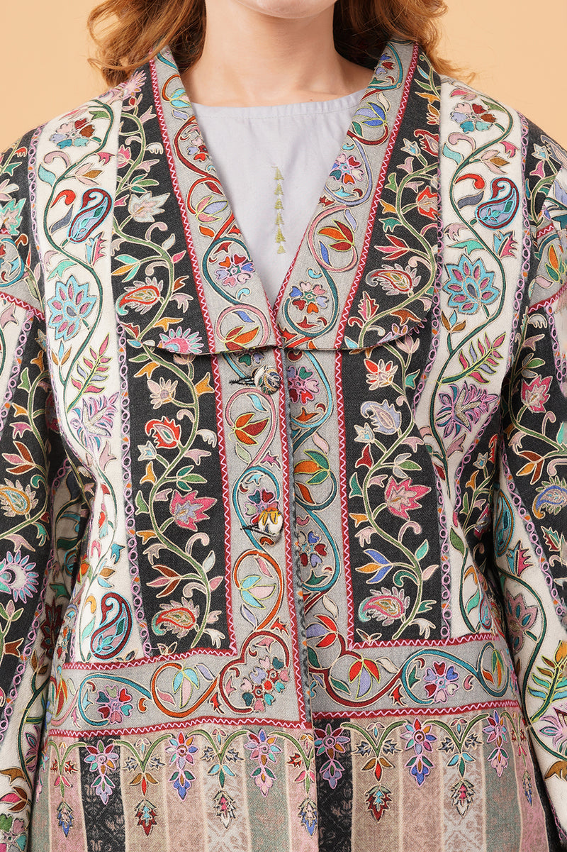 Kalamakari stripes jacket