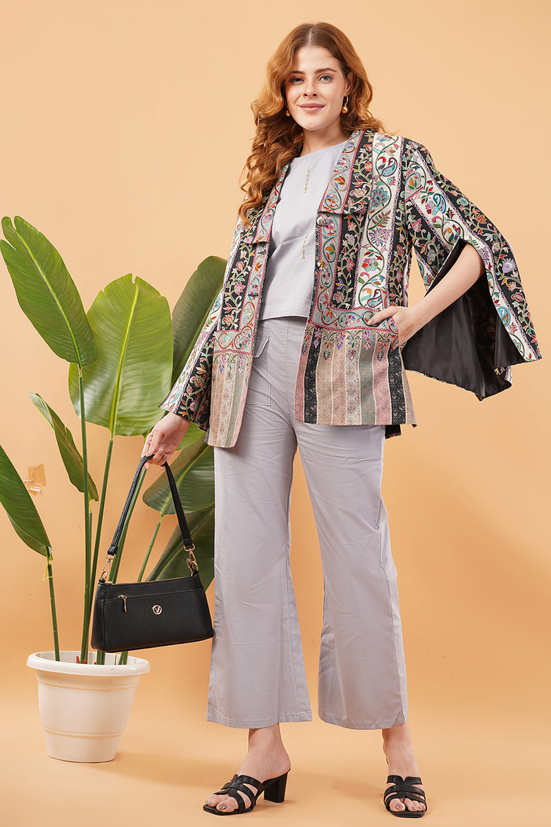 Kalamakari stripes jacket