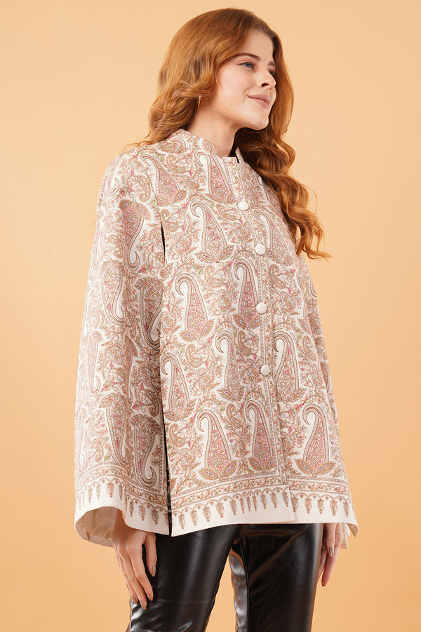 Jamawar french paisley cape
