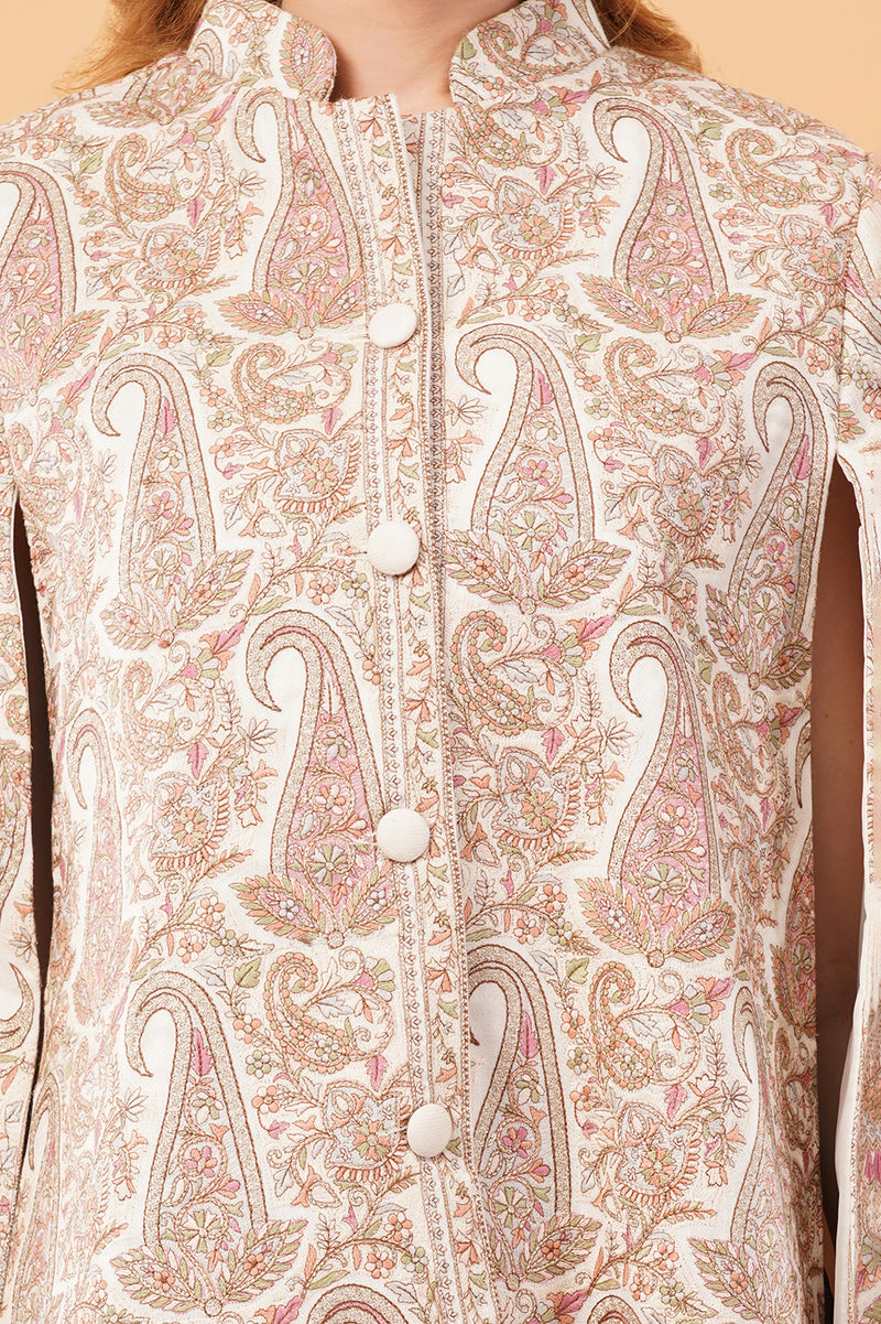 Jamawar french paisley cape
