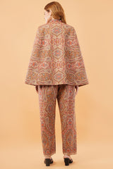 Beige jamawar co-ord set