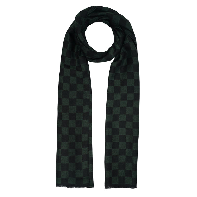 Checked Pashmina muffler