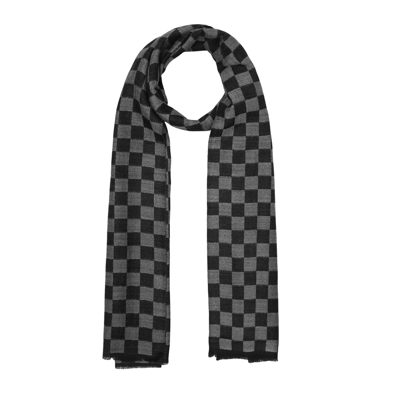 Checked Pashmina muffler