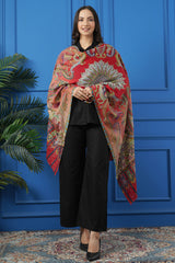 Ombre Kalamkari stole