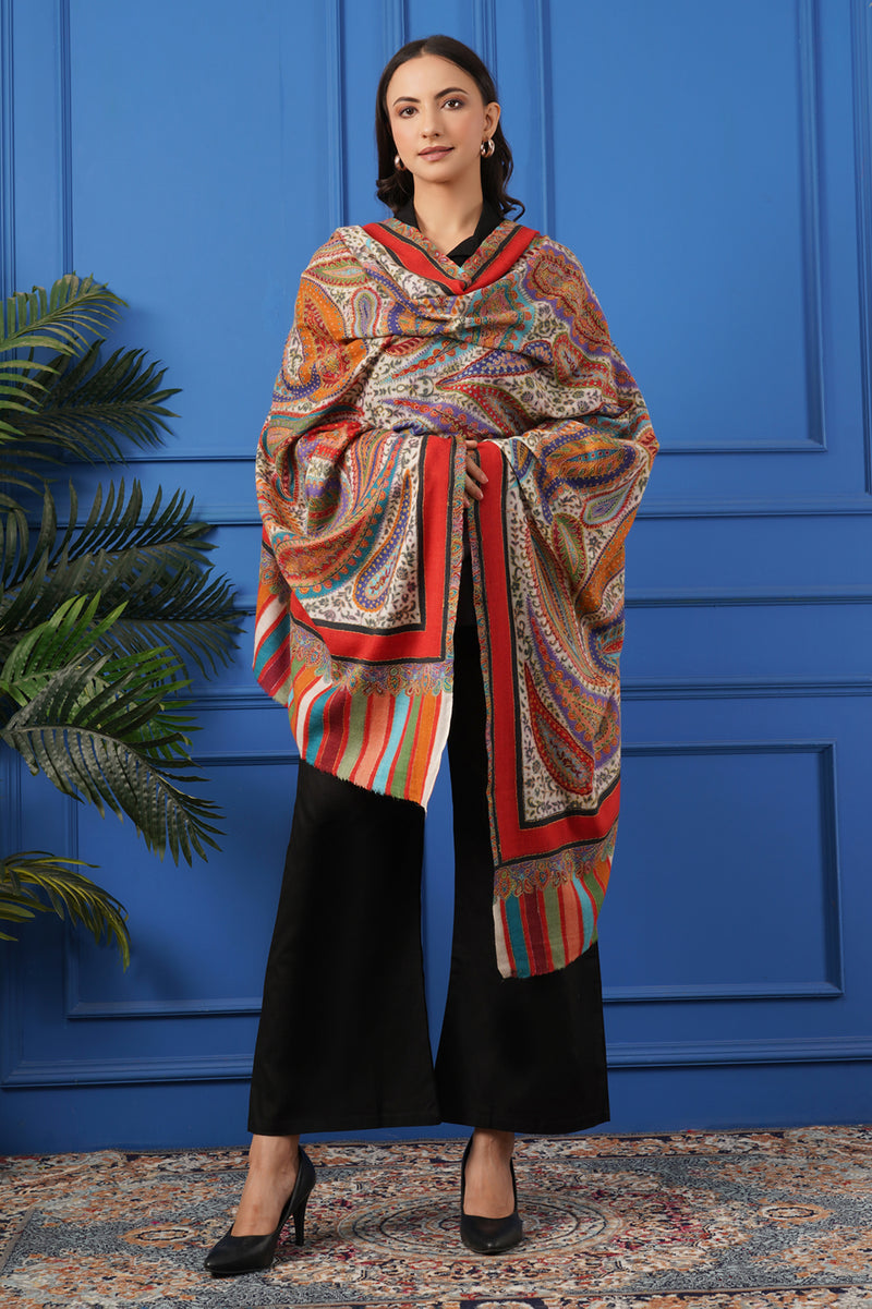 Hand embroidered Shawl