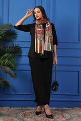 Ombre Kalamkari stole