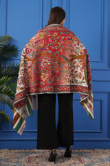 Ombre Kalamkari stole