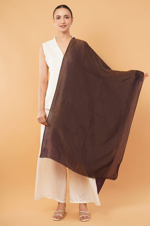 ELITE MOONLIGHT ZARI REVERSIBLE STOLE