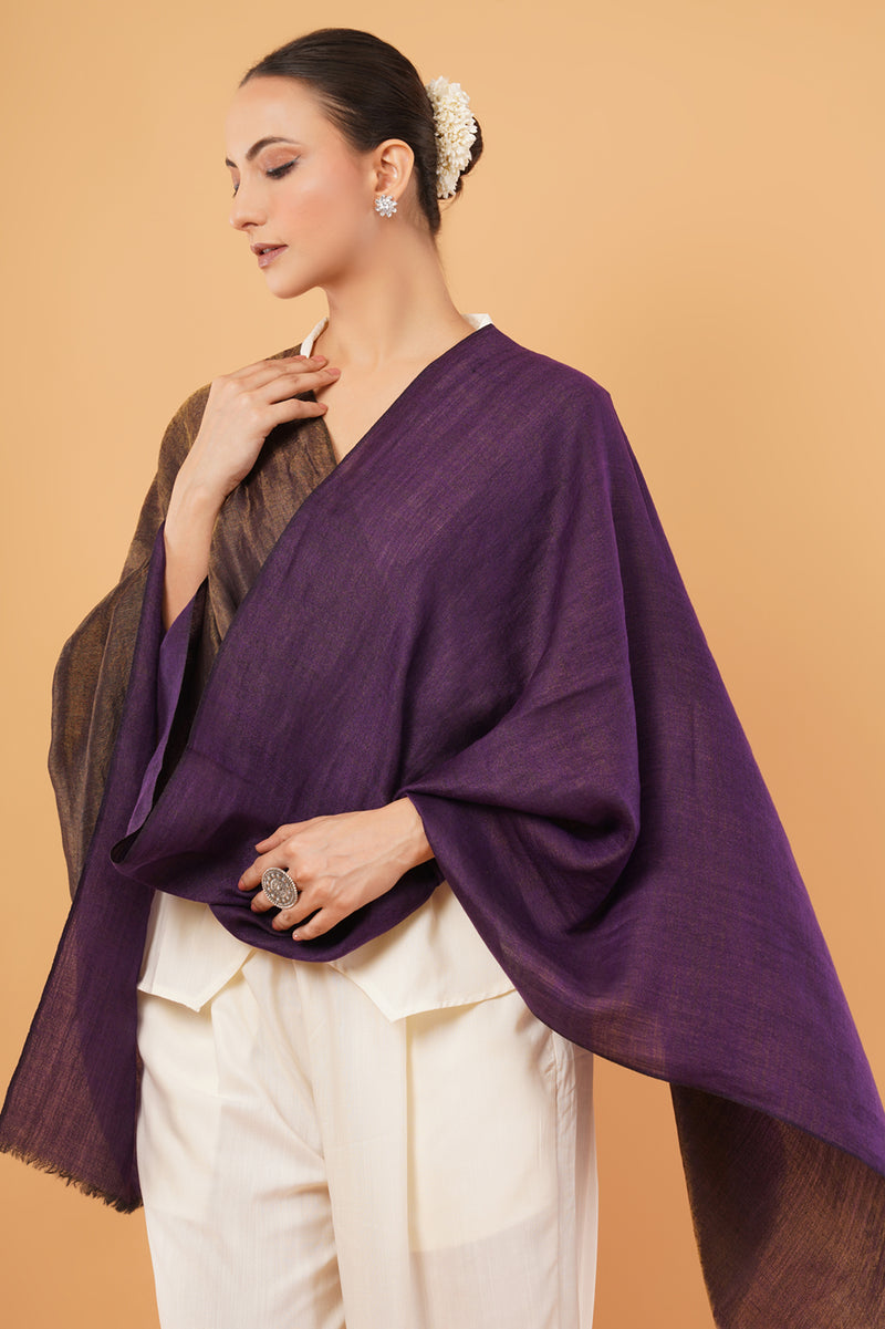 ELITE MOONLIGHT ZARI REVERSIBLE STOLE