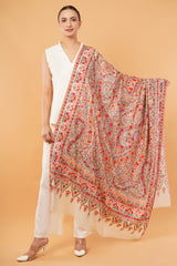 Art silk embroidered shawl