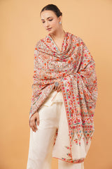 Art silk embroidered shawl