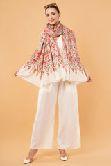 Art silk embroidered shawl