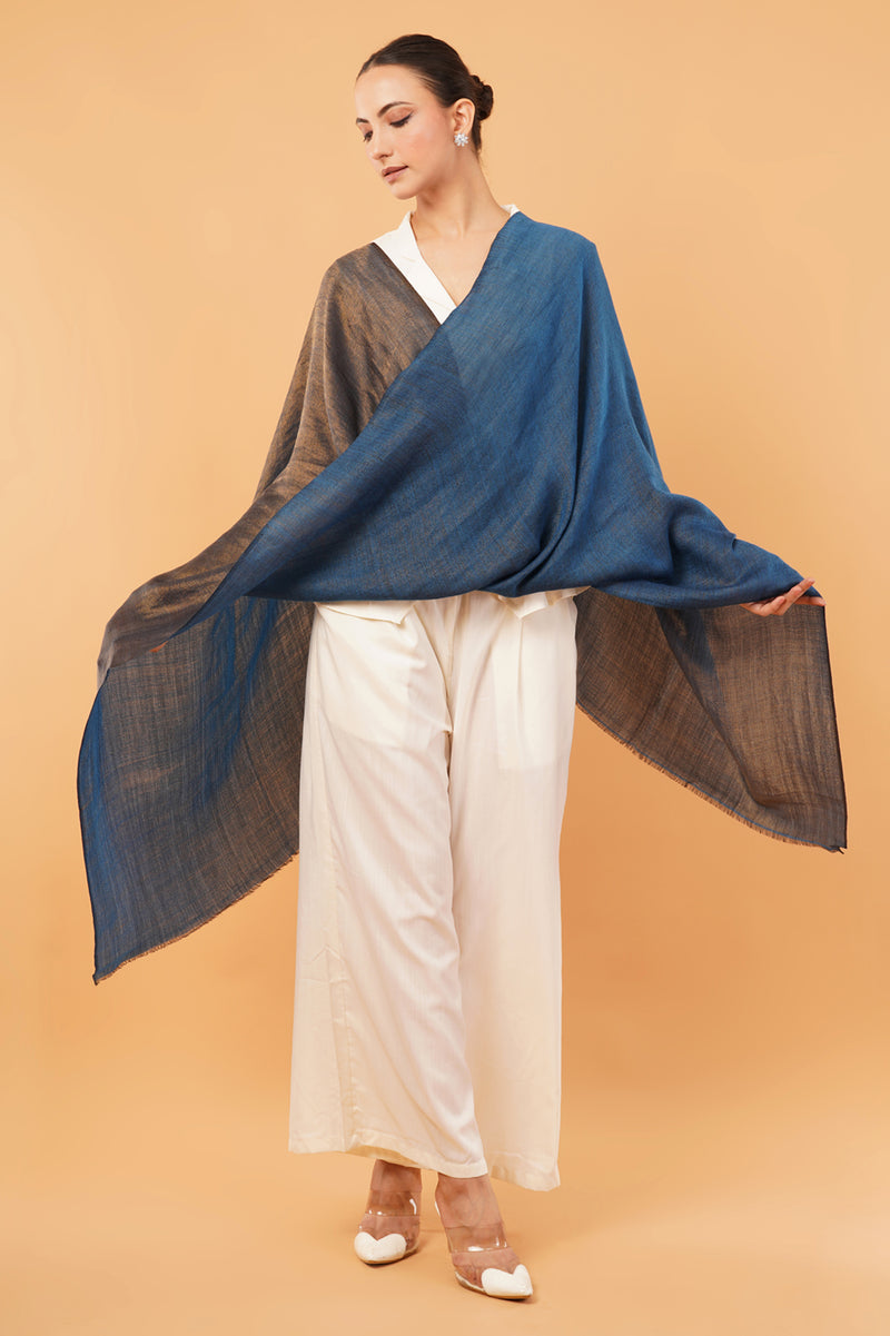 ELITE MOONLIGHT ZARI REVERSIBLE STOLE
