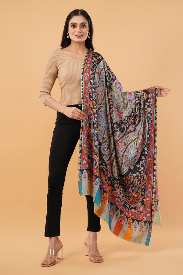 Kalamkari with zari