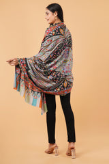 Kalamkari with zari
