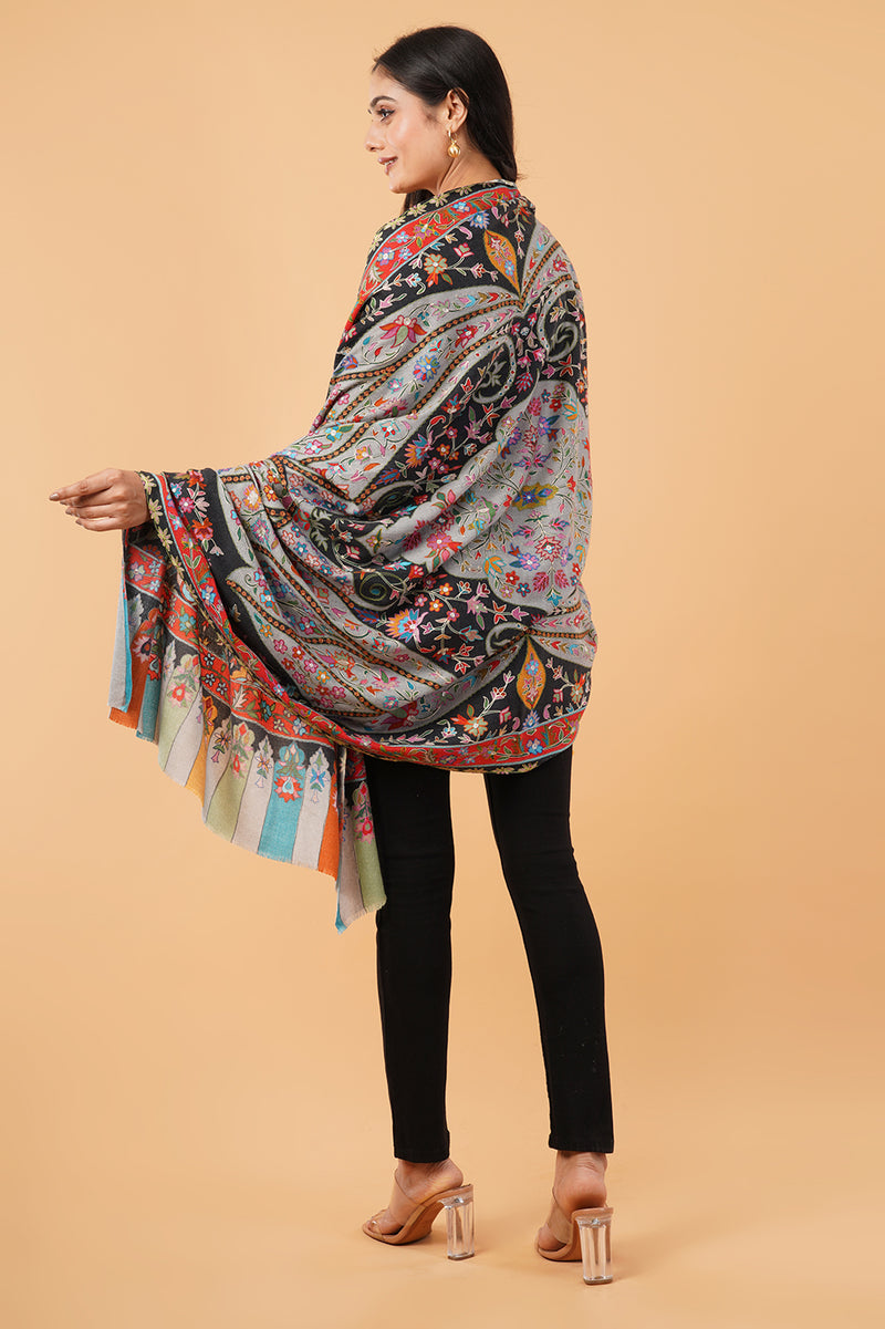 Kalamkari with zari