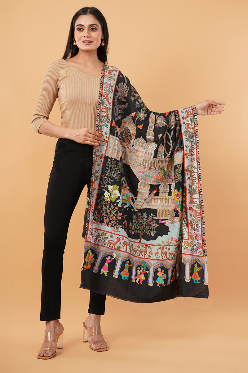 DARBAAR TILLA WORK SHAWL