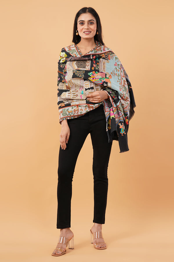 DARBAAR TILLA WORK SHAWL