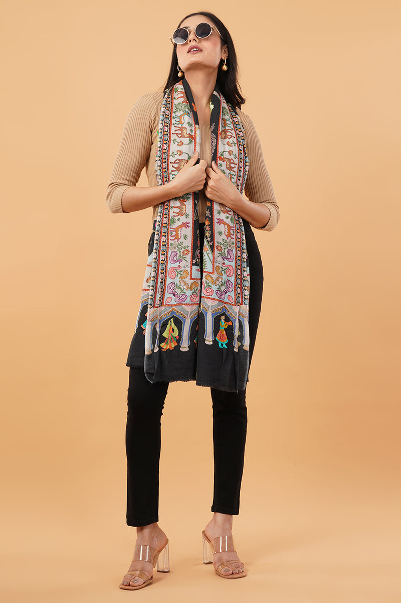 DARBAAR TILLA WORK SHAWL