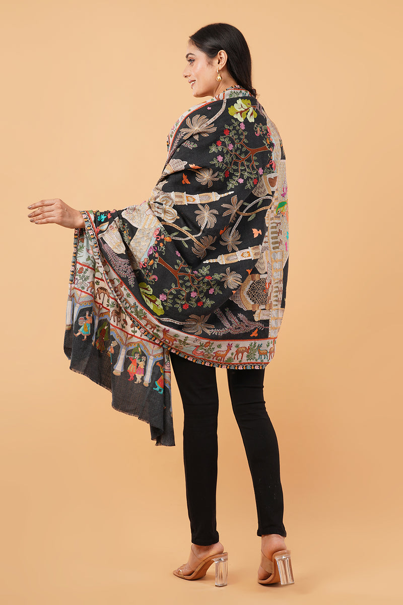 DARBAAR TILLA WORK SHAWL