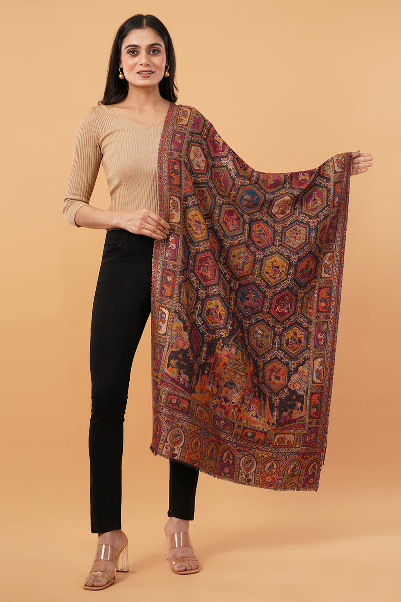 Reversible Jamawar zari