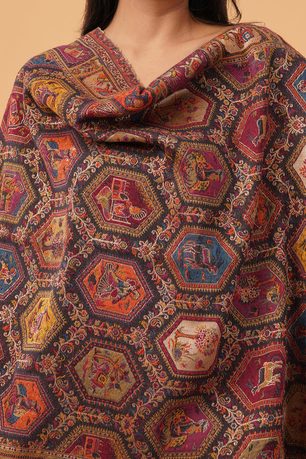 Reversible Jamawar zari