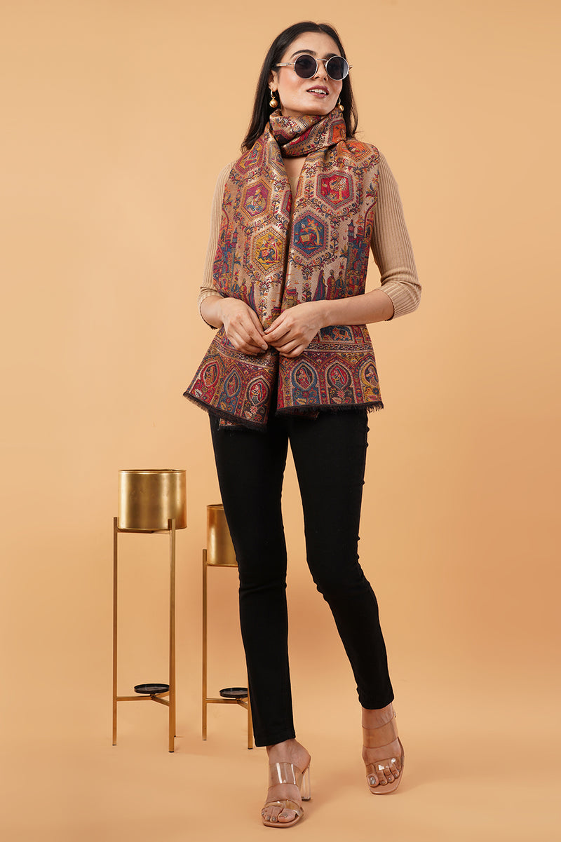 Reversible Jamawar zari