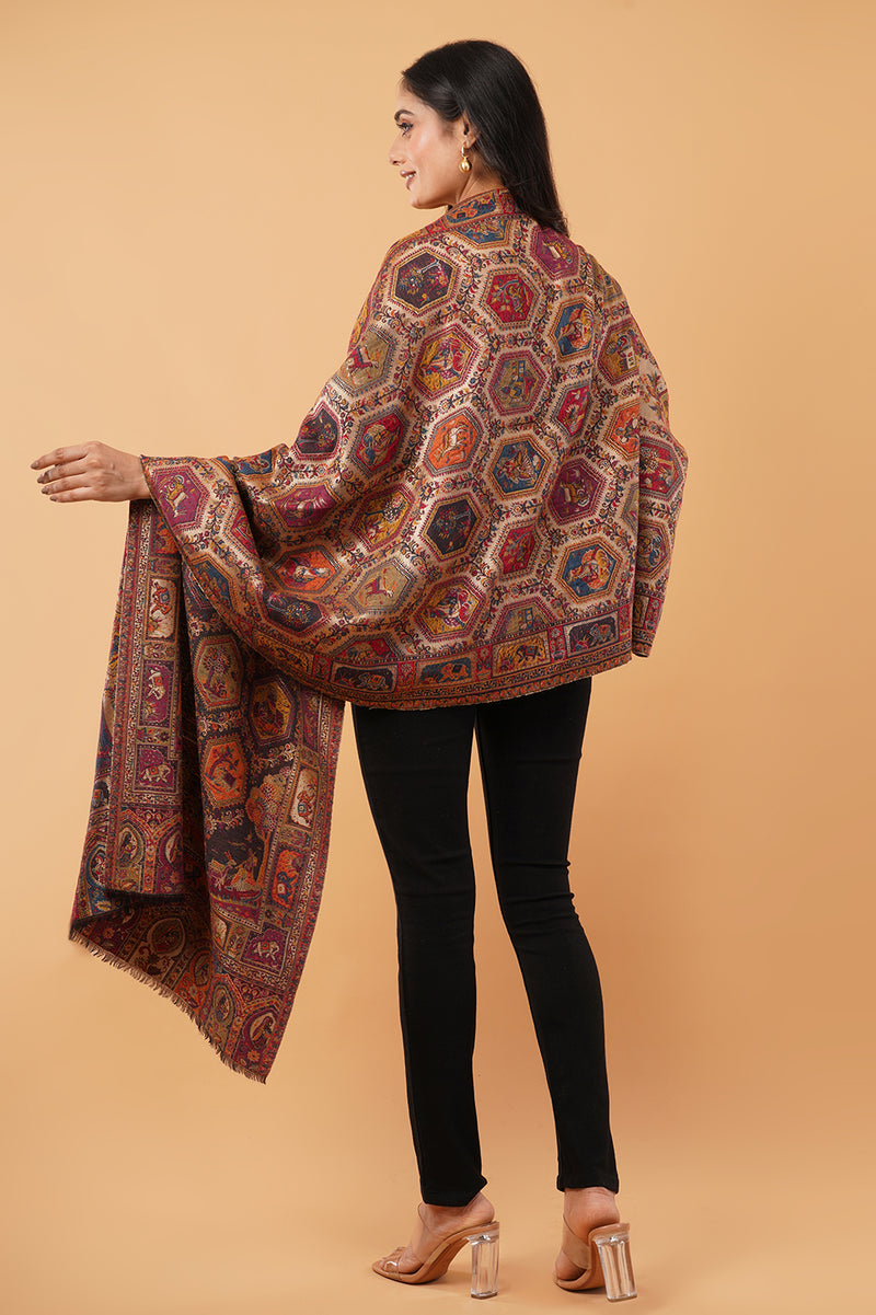 Reversible Jamawar zari