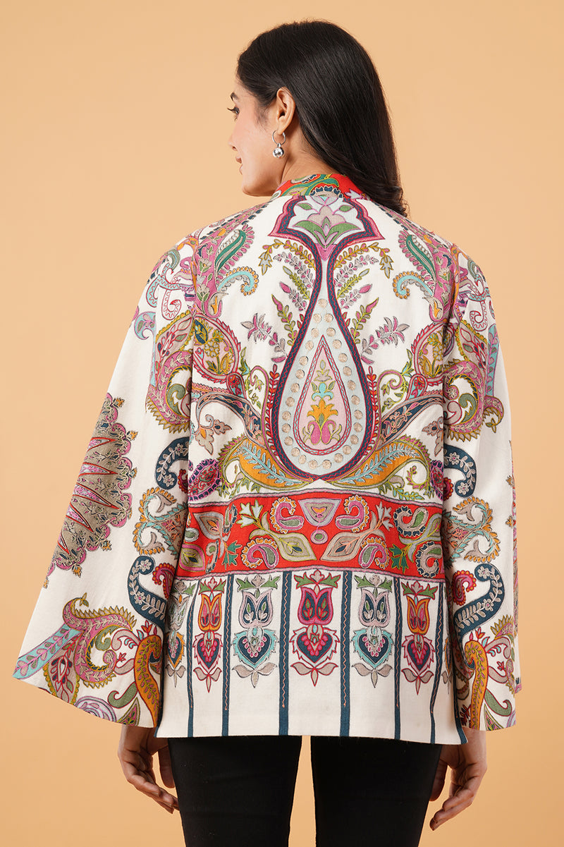 Kalamkari zari cape