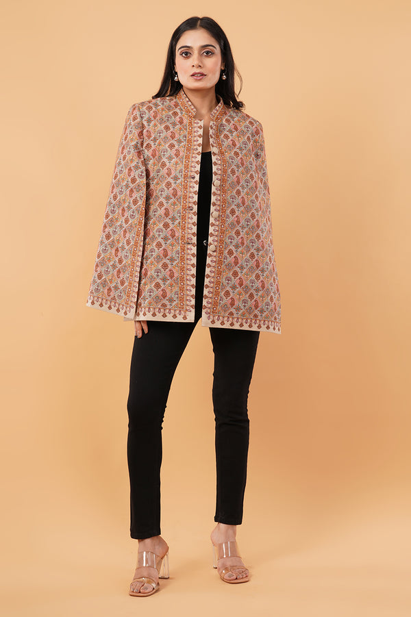 Box design Jamawar emboridery cape