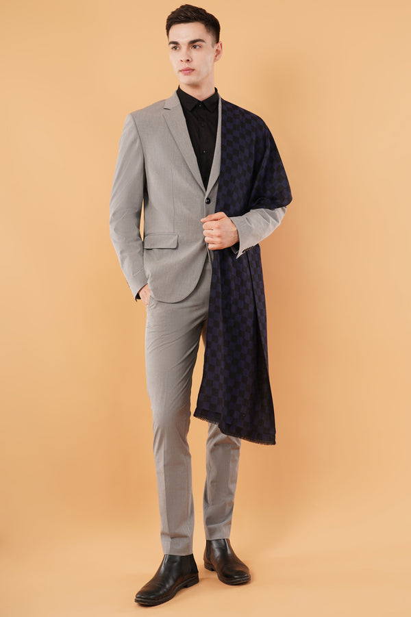 Checked Pashmina muffler