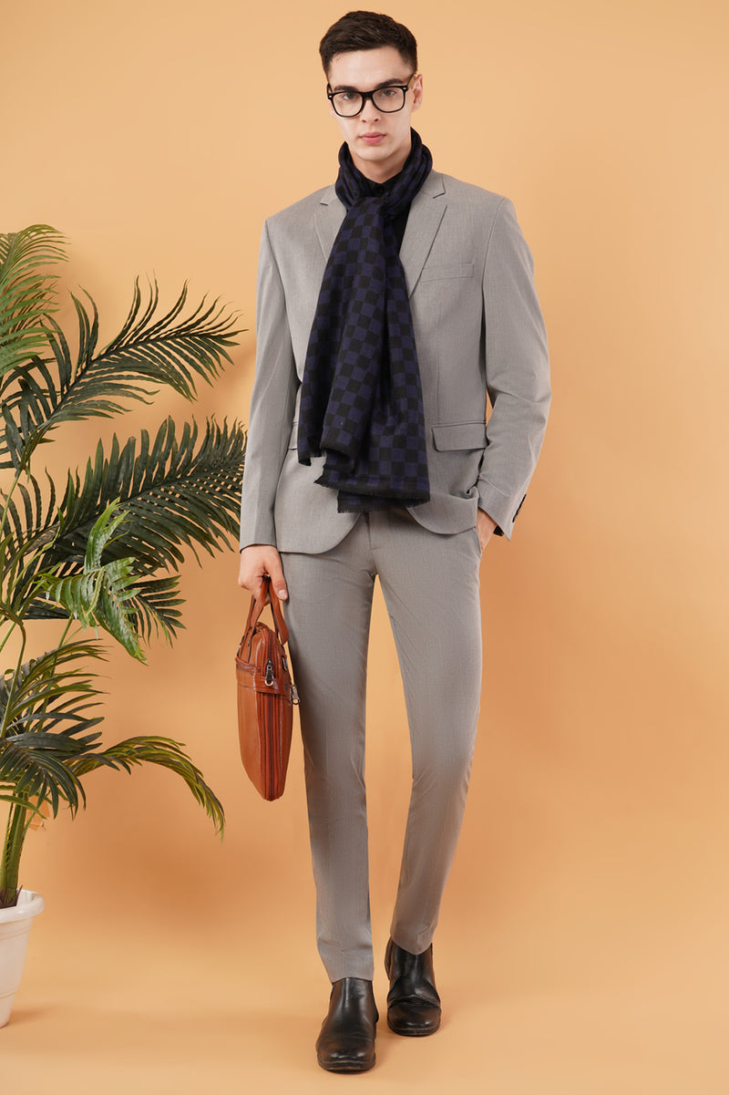 Checked Pashmina muffler